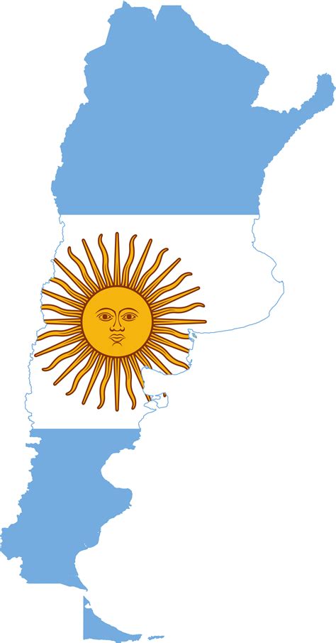 argentina flag map transparent